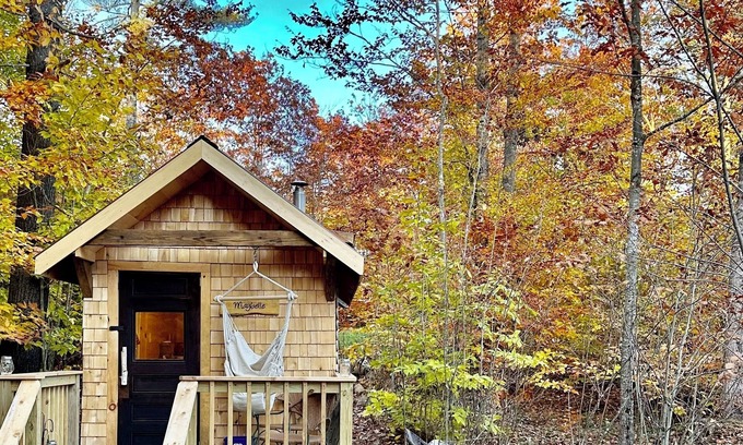 Windsor Cabin | Tiny House-100 acres Kayaks/Canoes/Paddleboards/trails/Axe Throwing/pizza oven