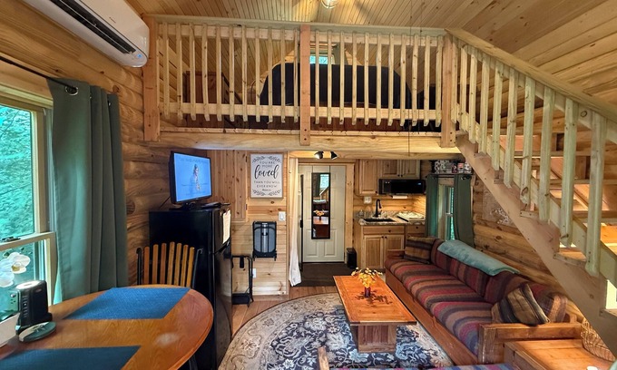 Lake Barcroft Cabin | Tiny House/Log Cabin in beautiful wooded urban setting