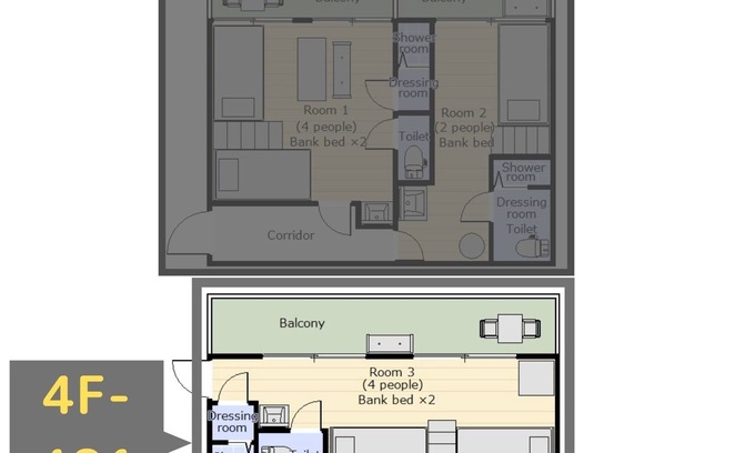 Tokiwa Cho Apartment | Tokiwa4F Tiny house with balcony near the shopp/Takamatsu Kagawa
