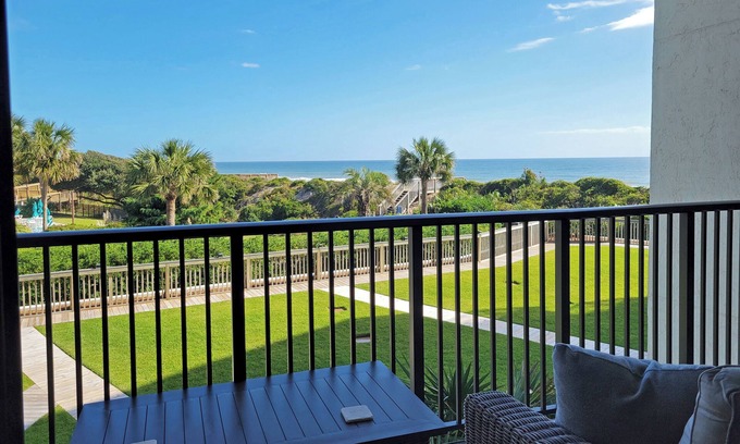Litchfield by the Sea Condo | Townhouse style condo, balcony, northerly ocean view, direct beach access, pool