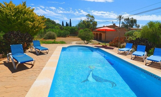 Es Llombards Villa | Traditional Finca with Countryside Views, Private Pool, close to Beaches and 300 m to Es Llombards!