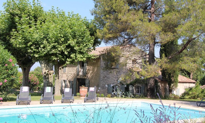 Eyragues Other | Traditional stone farmhouse sheltered by plane trees, charm, quiet, swimming pool