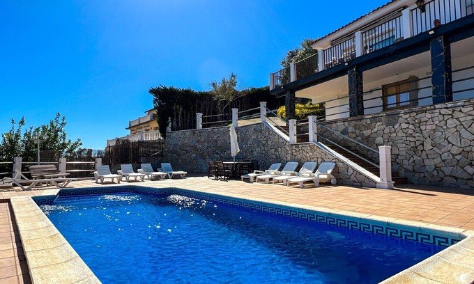 Sant Cebria de Vallalta Ski Chalet | Tranquil Villa with Private Pool & views