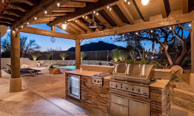 Carefree House | Tranquil Carefree Estate - Heated Pool, Spa, Gym, Firepit and More!