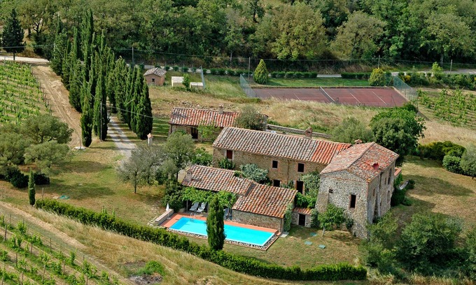 Castelnuovo Berardenga Cottage | Traumblick in die Toskana vom Landhaus mit Pool auf Hügel zw. Siena u. Florenz