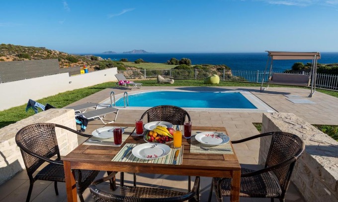 Agios Vasileios Villa | Triopetra view villa Elysian
