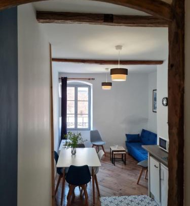 Foix Apartment | Triplex avec vue sur place du centre historique.