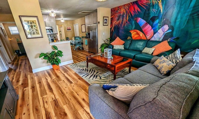 Titusville House | Tropical Lagoon Getaway: River View ~ Hot Tub