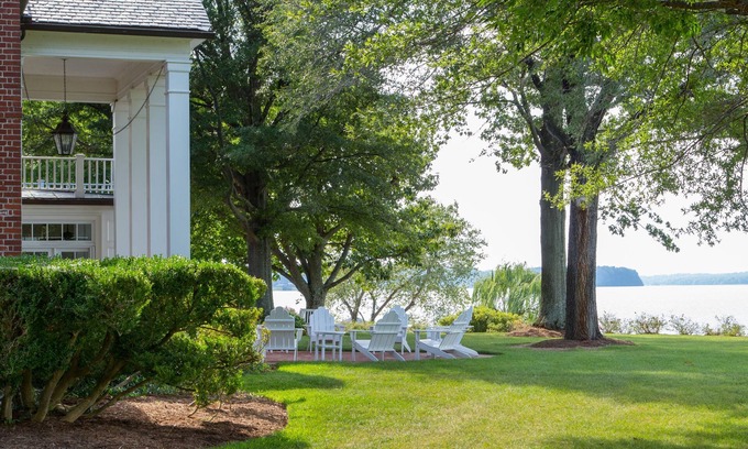 James Monroe House | Truly unique stay riverfront cottages w/pool, beach, gardens and vineyards