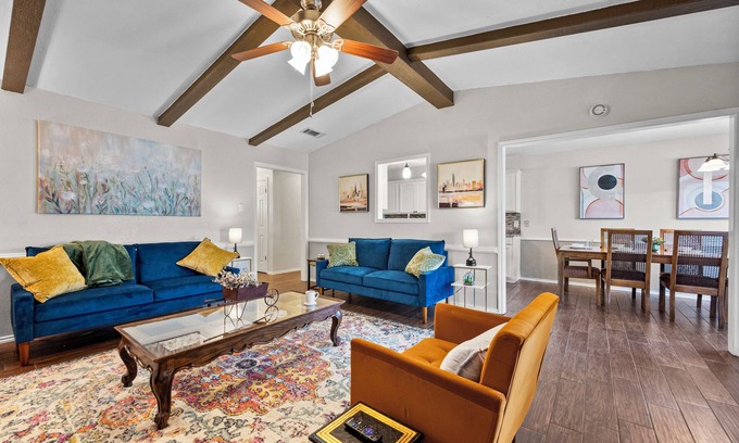 Lubbock House | TTU Gem w/Fireplace & Comfort