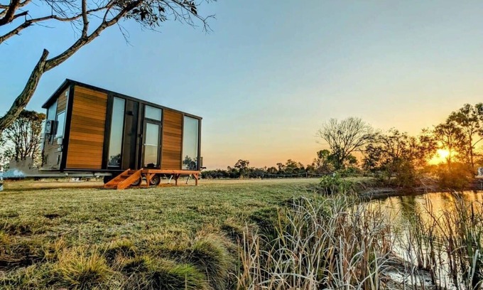 Burrum River House | Turtle Island Lakeside Tiny House 1 by Tiny Away