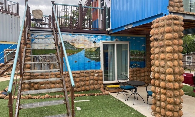 Fort Sill Apartment | Two Tiny Houses Stacked together for twice the fun!