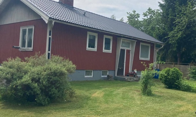Korsberga House | Typical Swedish style, red wooden house in Småland