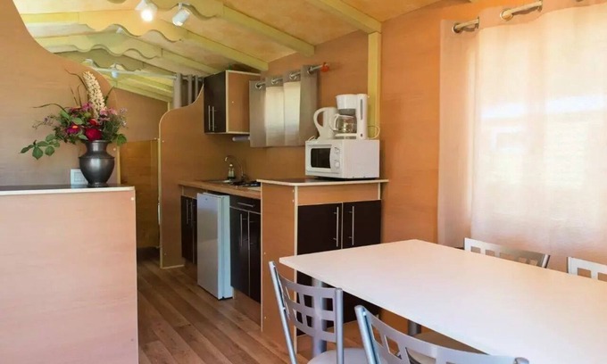 Le Bourg-d'Oisans Cabin | Ungewöhnliche Natur Roulotte Les Ecrins 1 Schlafzimmer 17m2 4 Personen