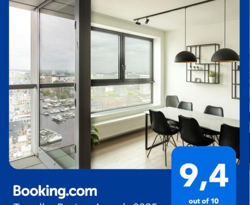 De Kaaien Apartment | UNIEK appartement - mooiste en hoogste uitzicht op Antwerpen! - incl gratis parking