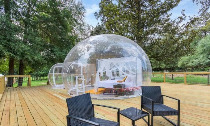 Cleveland RV Rental | Unique Bubble + Gorgeous Pool on a Ranchette