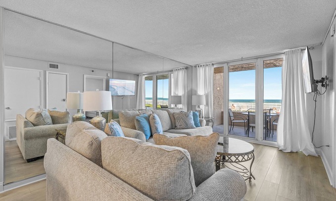 New Smyrna Beach Condo | Updated Ground Floor OceanFront Condo, Walk to Flagler Ave