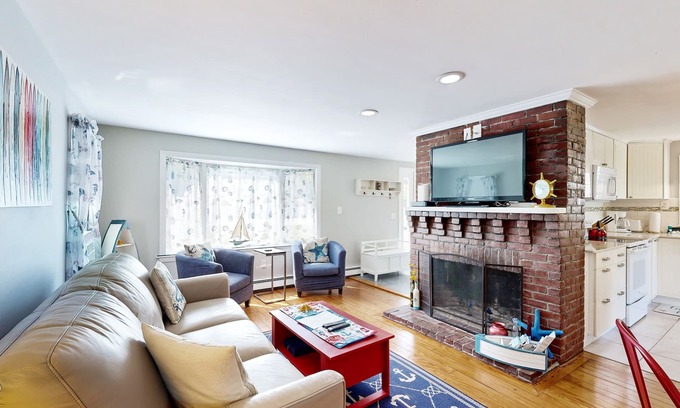 Harwich Port House | Updated home with fenced yard & firepit - near Main Street & beach
