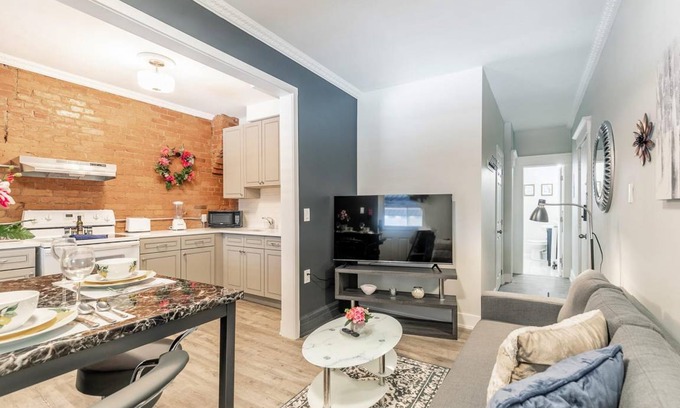 Central Hamilton Apartment | Upscale 2BR Apt with King Bed and Netflix- Prime Location!