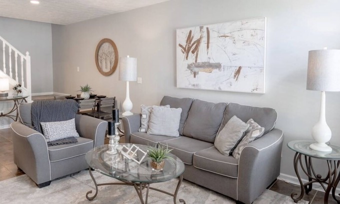 Fishers House | Upscale 2BR Modern Condo Downtown Fishers