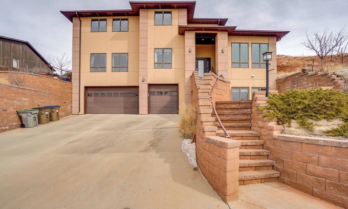 Laramie House | Upscale Laramie Home w/Hot Tub & Patio!