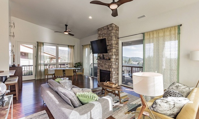 Pine House | Upscale Pine Getaway Near Trails & Dining