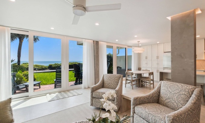 Fernandina Beach Condo | Upscale Renovations at Oceanfront Beach Walker Villa!