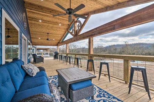 Glenwood House | Upscale Riverfront Home with Beach and Fire Pit!