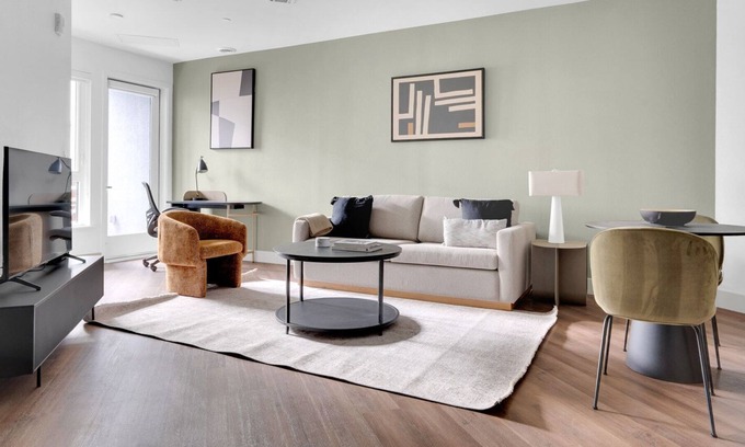 Walnut Creek Apartment | Upscale Walnut Creek 1BR w/A/C & W/D, near BART, by Blueground
