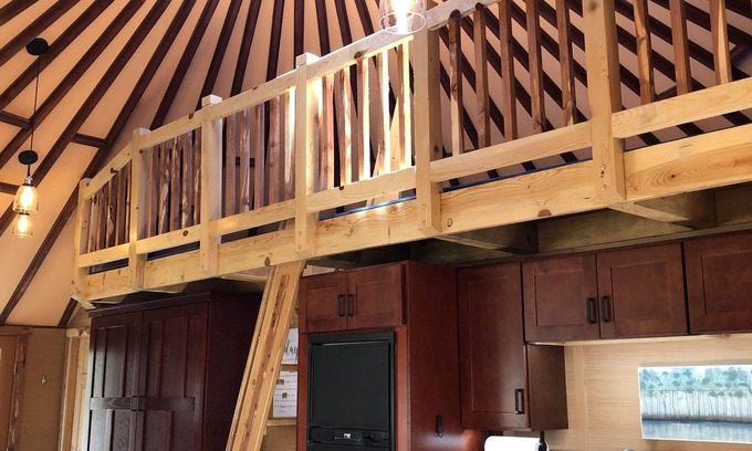 Duck Creek Village Cabin | Upscale Yurt on a Private Ranch