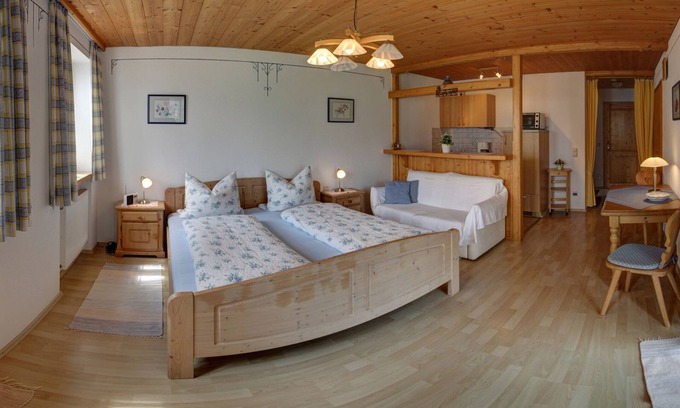 Inzell Apartment | Vacation apartment for 2 people with terrace, sunbathing lawn