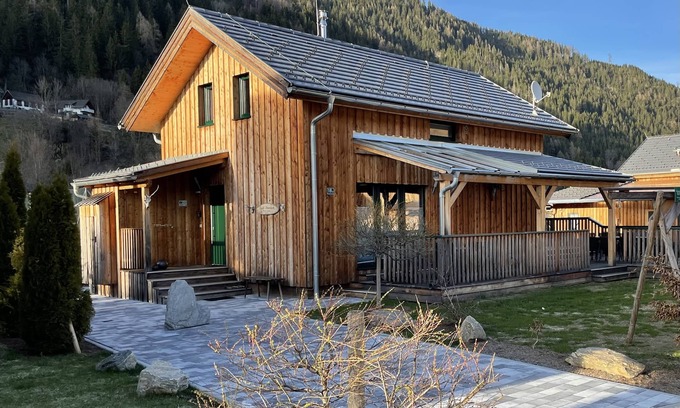 Murau Ski Chalet | Vacation home with large sun terrace outdoor whirlpool and mountain panorama
