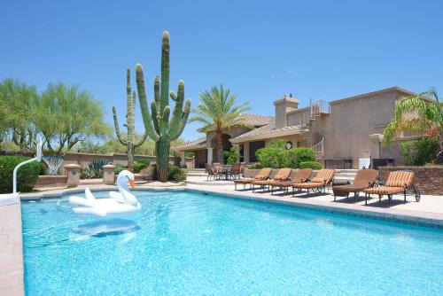 Happy Valley Ranch House | Valley View Villa - Resort Style Backyard - Heated Pool