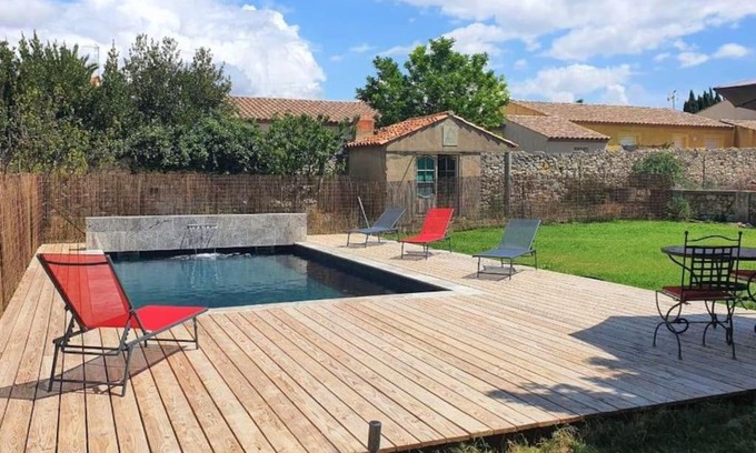 Salles-d'Aude Villa | Vaste demeure avec piscine, à 14 km de la mer.