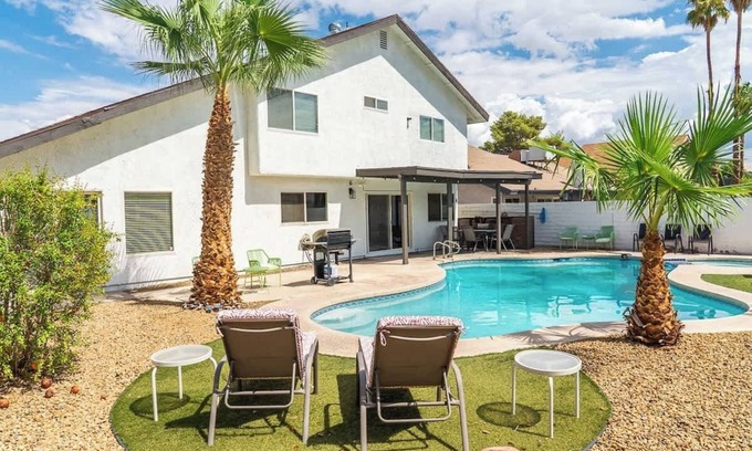 Spring Valley House | Vegas 4BR Haven w/Pool, Spa, and Pool Table