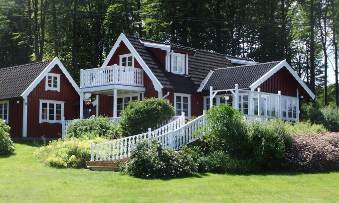 Laholm House | Very cozy house with sauna and a wonderful view in absolute secluded locatio