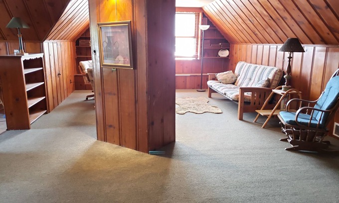 Mount Clemens Apartment | Very unique 3rd floor knotty pine loft apartment