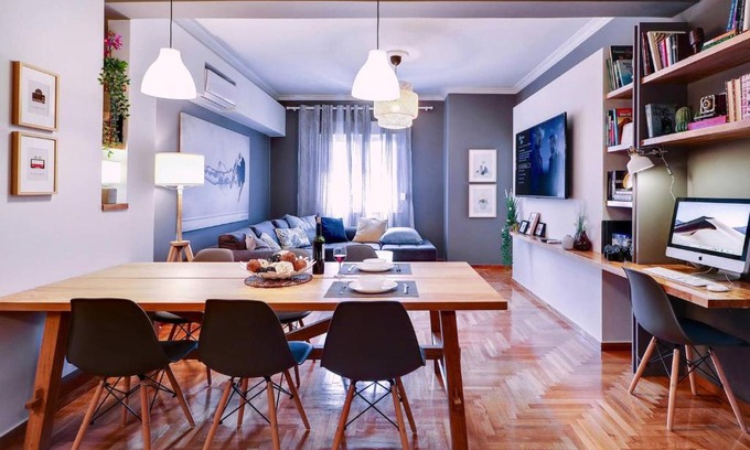 Platia Viktorias Apartment | Victoria 5star/5BR BigApt/Sauna/2min to metro
