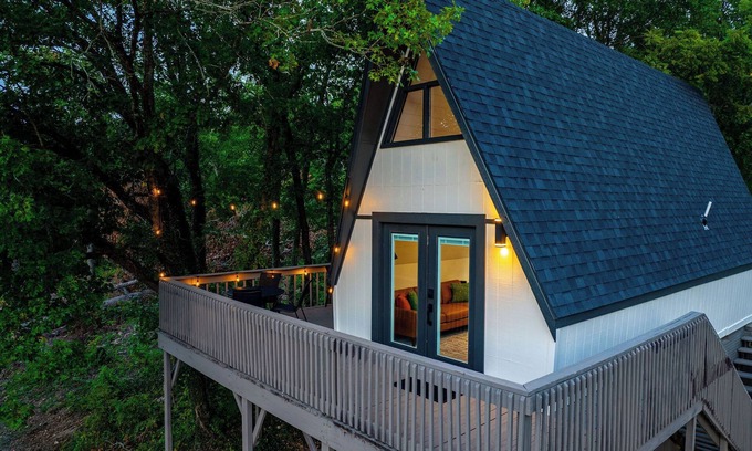 Lampe House | Views! Modern A-Frame w/Private Hot Tub & Firepit