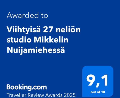 Mikkeli Apartment | Viihtyisä 27 neliön studio Mikkelin Nuijamiehessä