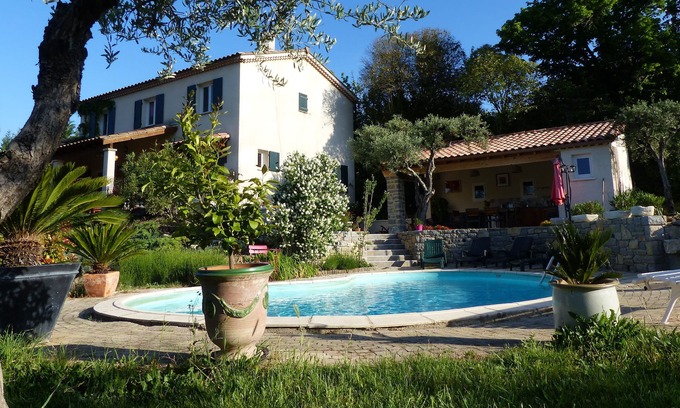 Saint-Julien-les-Rosiers Villa | Villa 165m2 with swimming pool 45m2, garden shed, in the countryside, near Cevennes
