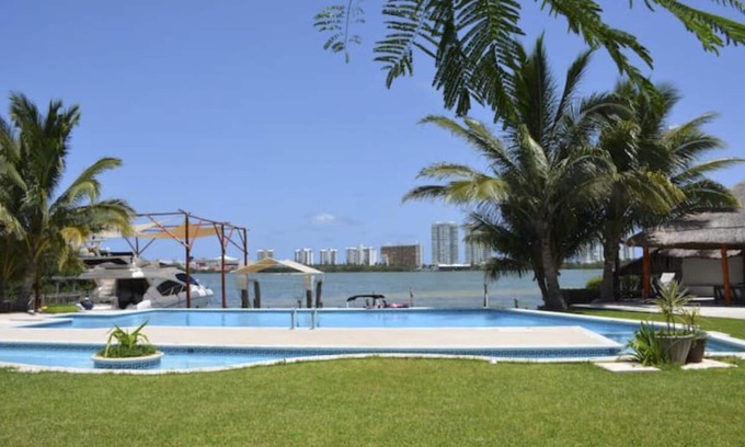 Punta Cancun Villa | Villa:2 looking at Nichupte Lagoon