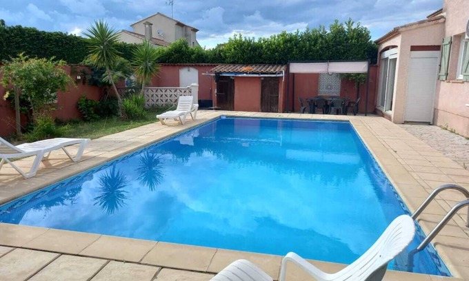Aimargues House | Villa a 20 mn Montpellier et Plage, Grande Piscine Sans vis a vis