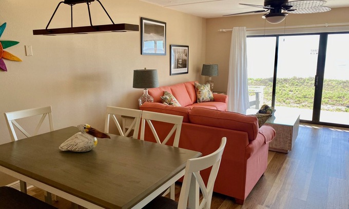St. George Island Condo | Villa A2, Beach front, ground level!