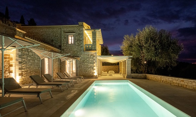 Peroulion Villa | Villa Aether in Ionian Stone Luxury Villas in Corfu