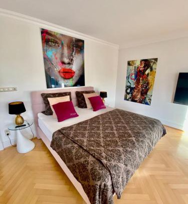Region Hannover District Apartment | Villa am Steinhuder Meer App Suite-La Fleur-mit Pantry Küche, Luftreinigungssystem, Garten, WLAN