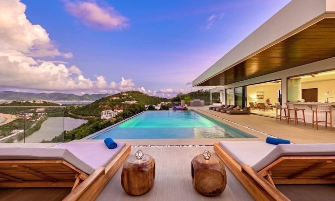 Les Terres Basses Villa | Villa Amandara | Ocean View - Located in Beautiful Terres Basses with Private Pool