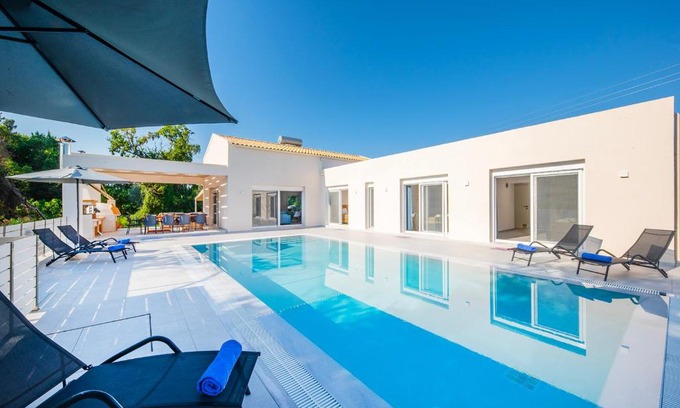 Roda Villa | Villa Ami, Roda, Corfu: 10 guests, heated pool, private mini golf, pool table & more!