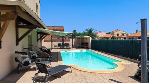 Saint-Cyprien Plage Villa | Villa avec piscine a 6 min du port Saint-Cyprien