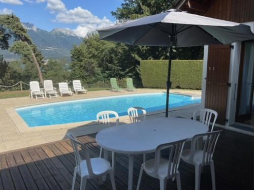 Cessenaz Villa | Villa avec piscine, vue lac et montagne